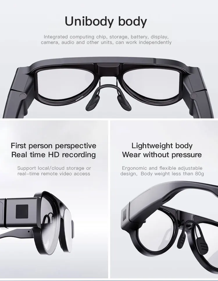 New AR AI Glasses intelligent recognition binocular full-color AR display Warehouse picking usage Smart Glasses