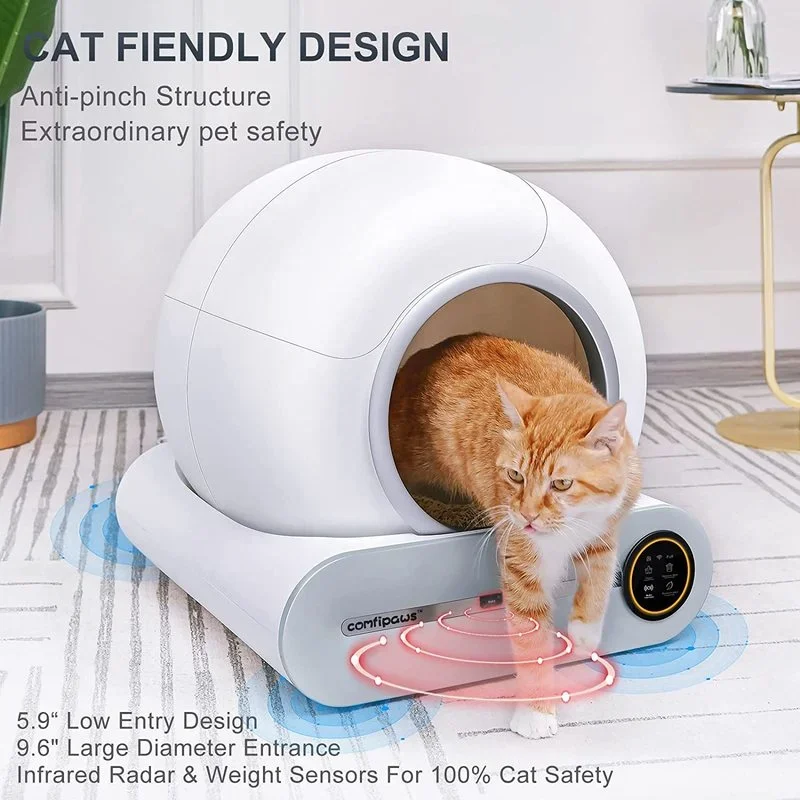 Top Selling Pet Products Automatic Cat Lit-ter Box APP Control 65L Intelligent Self-Cleaning Smart Cat Toliet Cat Products